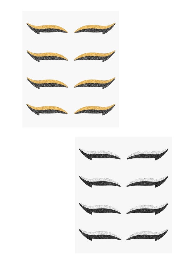 GEUUFEA Glitter Eye Line Strips - Adhesive Instant Eyeliner Makeup Stickers for Eyes Dress Up - Image 1